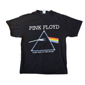 Men’s Black T-Shirt – Dark Side of the Moon Album Art (Size Large)